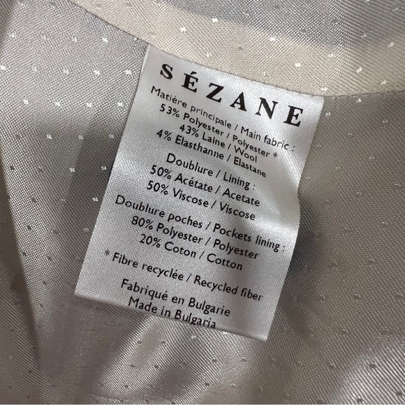 Sezane Christie Jacket Blazer Vintage Blue Size 42 - Picture 11 of 12